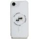 3. Karl Lagerfeld IML Metal Karl & Choupette Heads MagSafe iPhone 16e Case - White