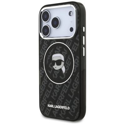 2. Karl Lagerfeld IML Karl Head Logo MagSafe Case for iPhone 17 Pro - Black