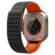 3. Spigen Athlex Air M Strap for Apple Watch 44/45/46/49 mm - Black and Orange