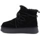 2. Women's leather ankle boots on the platform, suede, black, Big Star UU274314