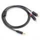 4. Ugreen AV102 10772 cable 3.5 mm mini jack (male) / 2RCA (male) 1m - gray