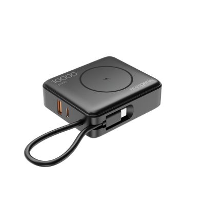 2. GEMBIRD POWERBANK 10000 mAh, 20W FAST CHARGING, WIRELESS CHARGING BLACK
