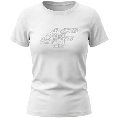 2. Women's T-shirt 4F F3309 white 4FWMM00TTSHF3309 10S