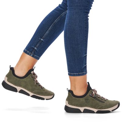 13. Comfortable Rieker W RKR610 green shoes