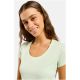 4. Women's Odlo ACTIVE F-DRY LIGHT BL TOP crew-neck short-sleeve T-shirt, green