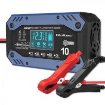 QOLTEC STD AGM GEL LIFEPO4 BATTERY CHARGER | RECTIFIER WITH REPAIR FUNCTION | 12-24V | 10A | LCD | 9-STEP CHARGING