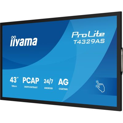 13. IIYAMA monitor 108cm (42.5") T4329AS-B1AG 16:9 M-Touch 2xHDMI+UBS-C