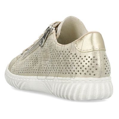 10. Comfortable leather shoes Rieker W RKR694, beige