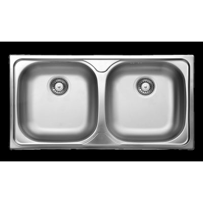 Deante XYLO 2-bowl steel sink ZEX_3203 5907650842392