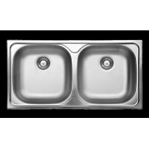Deante XYLO 2-bowl steel sink ZEX_3203 5907650842392
