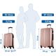 34. SET OF 2 SUITCASE 18 AND 26 INCHES SLAZENGER ROSE GOLD