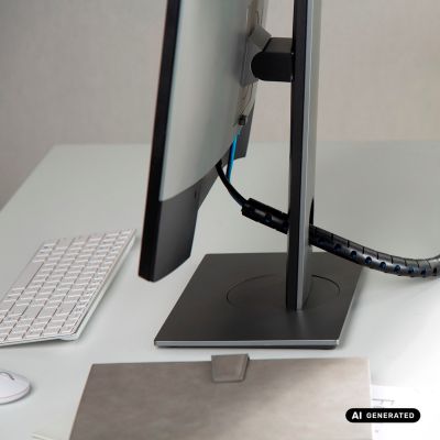 2. MACLEAN Cable Organizer/Cable Cover Black MCTV-899 B