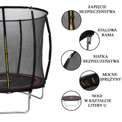 20. DUNLOP PREMIUM TRAMPOLINE WITH INNER NET, diameter 244cm