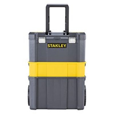 6. Stanley Essential Hard Tool Case Plastic Gray, Yellow