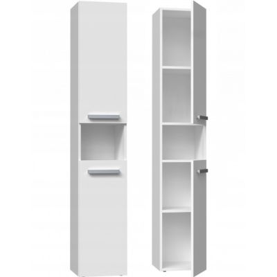 4. Bathroom cabinet NEL I 31x30xH174 matt white