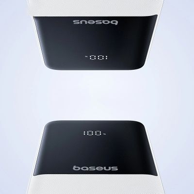 16. Baseus Lipow 10000mAh 22.5W Powerbank with two built-in cables (with Baseus Simple USB-A - USB-C 3A 20cm cable) - white