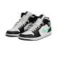 3. Air Jordan 1 Mid Green Glow White Men's Sneakers - DQ8426-103