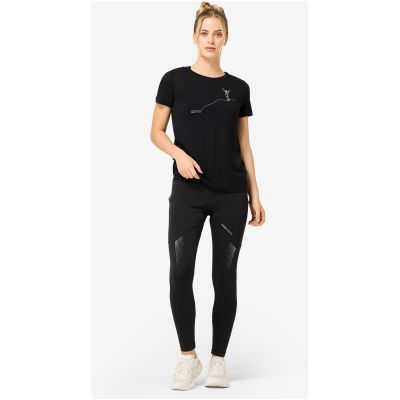 5. Women's short-sleeve SUPER.NATURAL W BERGGLÜCK TEE T-shirt, black