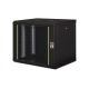 Digitus Unique 19" 9U rackmount network cabinet, 600x450, glass door, black, undivided, assembled, 100kg