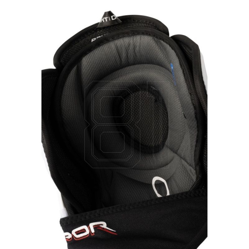 6. Bauer Vapor Flypro Jr 1064867 hockey shin guards