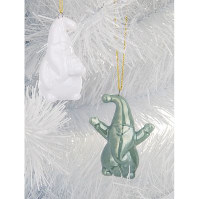 36. CERAMIC SANTA CLAUS CHRISTMAS BALL 7.8 CM 1 pc