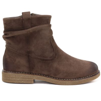 2. Women's brown suede ankle boots Jezzi ASA296-4