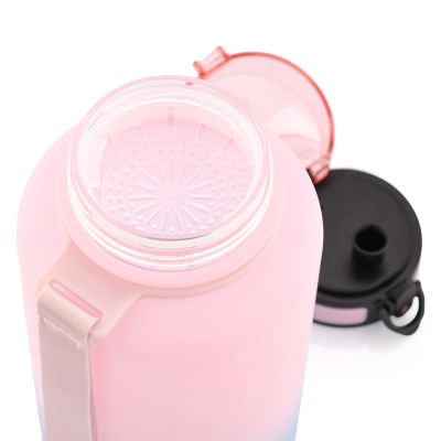 10. Meteor 1500 ml pink/blue sports bottle