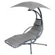4. SWING ROCKING CHAIR WITH UMBRELLA LISBON DARK GREY
