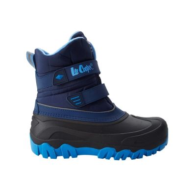 Lee Cooper Kids’ Winter Boots, Navy Snow Boots, Warm-Lined, with Velcro Fastening