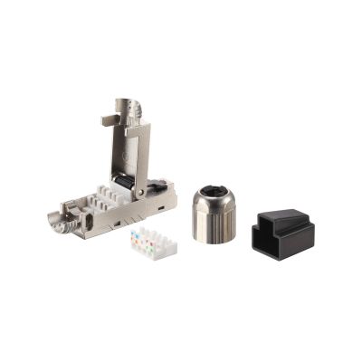 2. Equip 121172 RJ-45 Plug Black, Stainless Steel