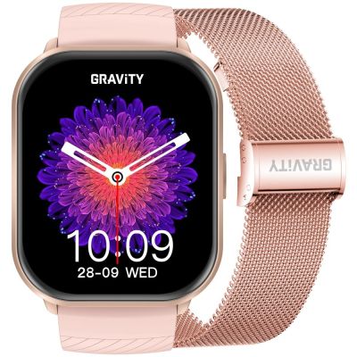 Smartwatch Gravity Pink Strap + Bracelet GT43-1