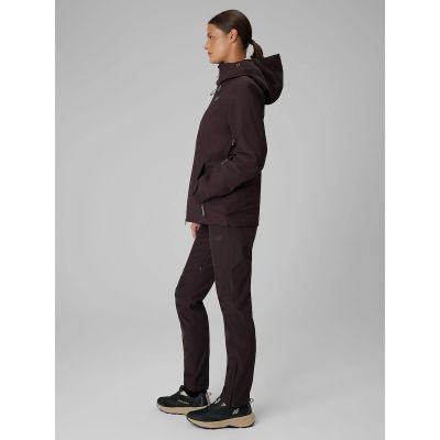 3. Women's trekking trousers softshell windproof membrane 10000 4F 4FRAW26TFTRF1608-80S