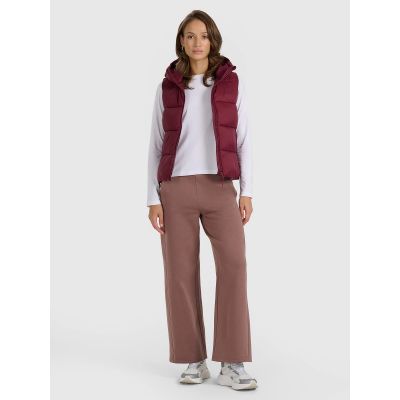 5. Women's down vest with synthetic filling 4F 4FRAW25TVJAF326-60S