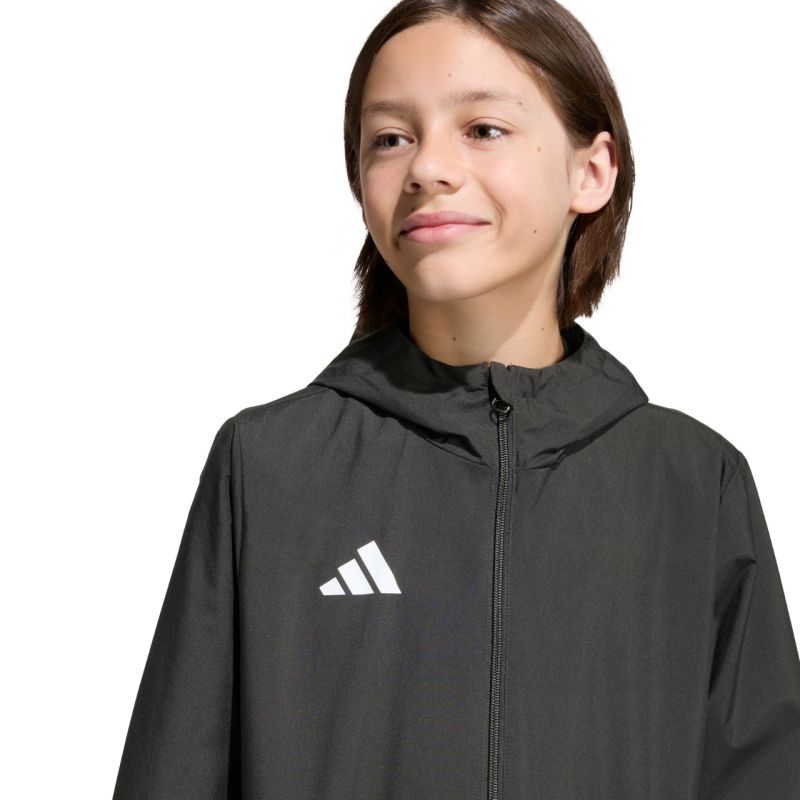 14. adidas Entrada 26 All Weather Kids Jacket Black JZ9104