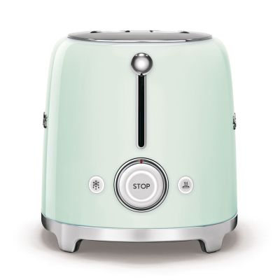 13. SMEG toaster model TSF02PGEU, pastel green color