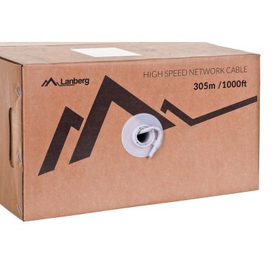 3. Lanberg LCU6-12CU-0305-S network cable (UTP; 305m; cat. 6; gray)