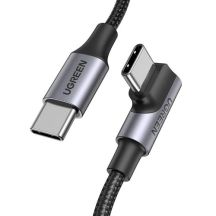 Ugreen Cable US334 70643 USB-C (angled) / USB-C (straight) 100W PD 1m - black