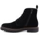 7. Men's leather ankle boots, unlined, suede, black, Big Star UU174221
