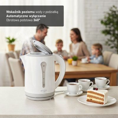 13. Adler AD 1244 electric kettle (2200W 2.5l; blue)