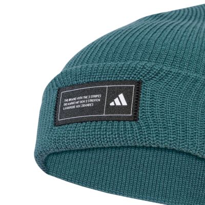 7. adidas Essentials Cuffed Cap Green JY3078