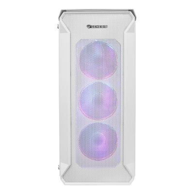 7. GENESIS IRID 505 ARGB WHITE MIDI TOWER CASE NPC-1872