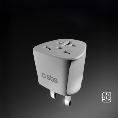4. SBS UK Travel Adapter - Universal - White