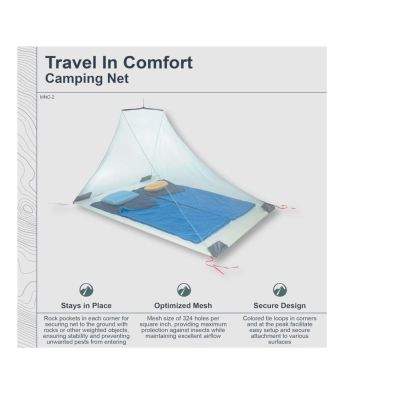 3. Cocoon Outdoor Net Double, Silt Green