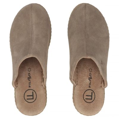 5. Filippo DK7567 Taupe Leather Wedge Sandals