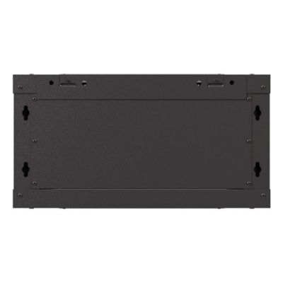 12. Wall-mounted rack installation cabinet 19" 4U 540x350 black glass door LANBERG (flat pack)