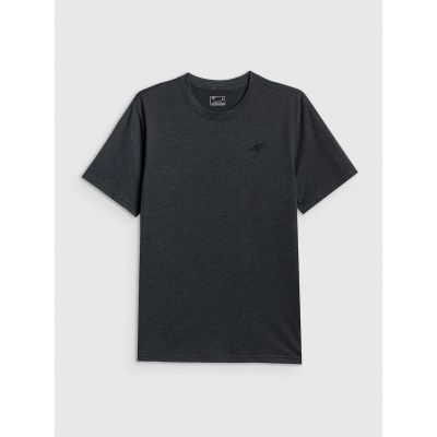 6. Men's regular plain T-shirt 4F 4FRMM00TTSHM4192-23M
