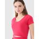 5. Women's crop top plain t-shirt 4F 4FRSS25TTSHF2695-54S