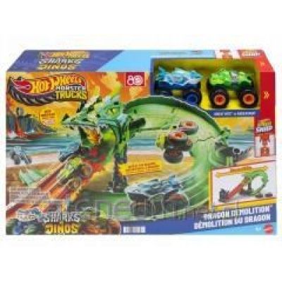 7. Hot Wheels MT Dragon Race JFR06 Race Set