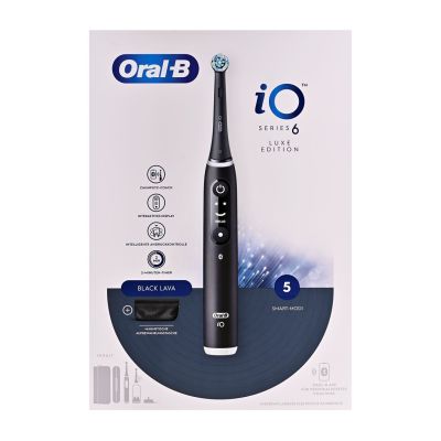 16. Oral-B iO Series 6 Black Lava Luxe Edition Electric Toothbrush