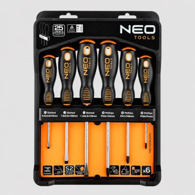 NEO TOOLS Screwdriver Set, 6-Piece